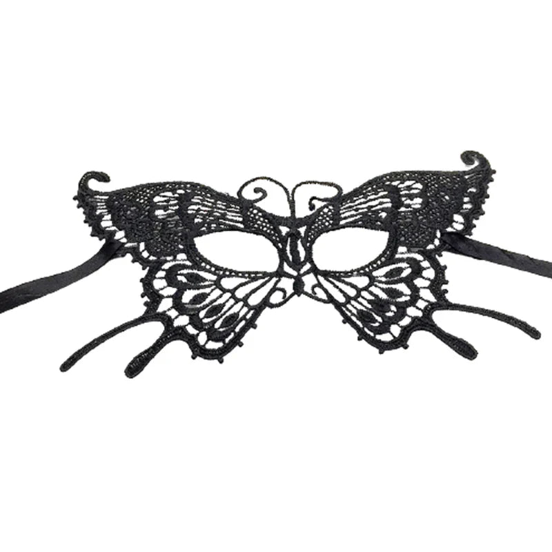 Black Queen Lace Mask — Embroidered Applique Masquerade Mask for Women, Party, Carnival, Wedding & Halloween Accessories