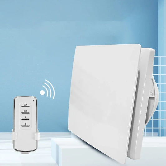 Remote Control Window & Wall Exhaust Fan — Low-Noise Kitchen & Bathroom Air Extractor Duct Ventilation Fan (KXRE)