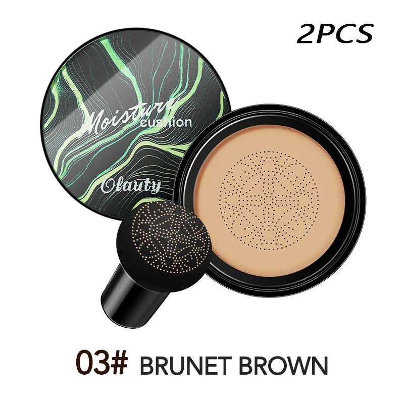 Mushroom Head Air Cushion CC Cream – Natural Moisturizing Foundation & Concealer for Oil-Control & Whitening – BB Cream Makeup Cosmetics