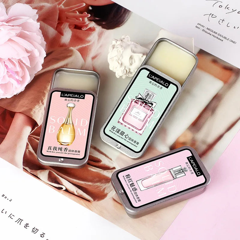 Women’s Pheromone Solid Perfume Balm – Long-Lasting Light Fragrance, Portable Body Perfume Stick