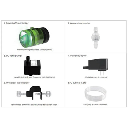 MagTool ATO-360P Smart Aquarium Water Refill Pump – Automatic Top Off (ATO) System for Fish Tanks with Filter Accessory