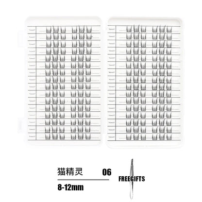 Individual Lash Extensions Kit – DIY Cluster Eyelash Book, False Lashes for Home Makeup