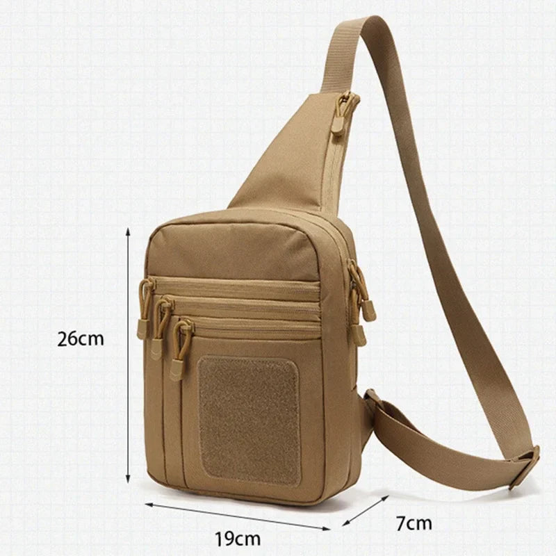 Outdoor Hunting Tactical Shoulder Bag - Concealed Carry Pistol Holster, Waterproof Crossbody Gun Sling Chest Pack