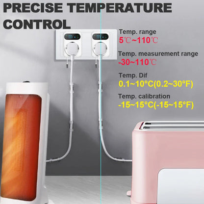 Smart WiFi Thermostat Plug – Tuya Wireless Temperature Controller for Boiler, Fan, Heating & Cooling, Alexa & Google Home Compatible