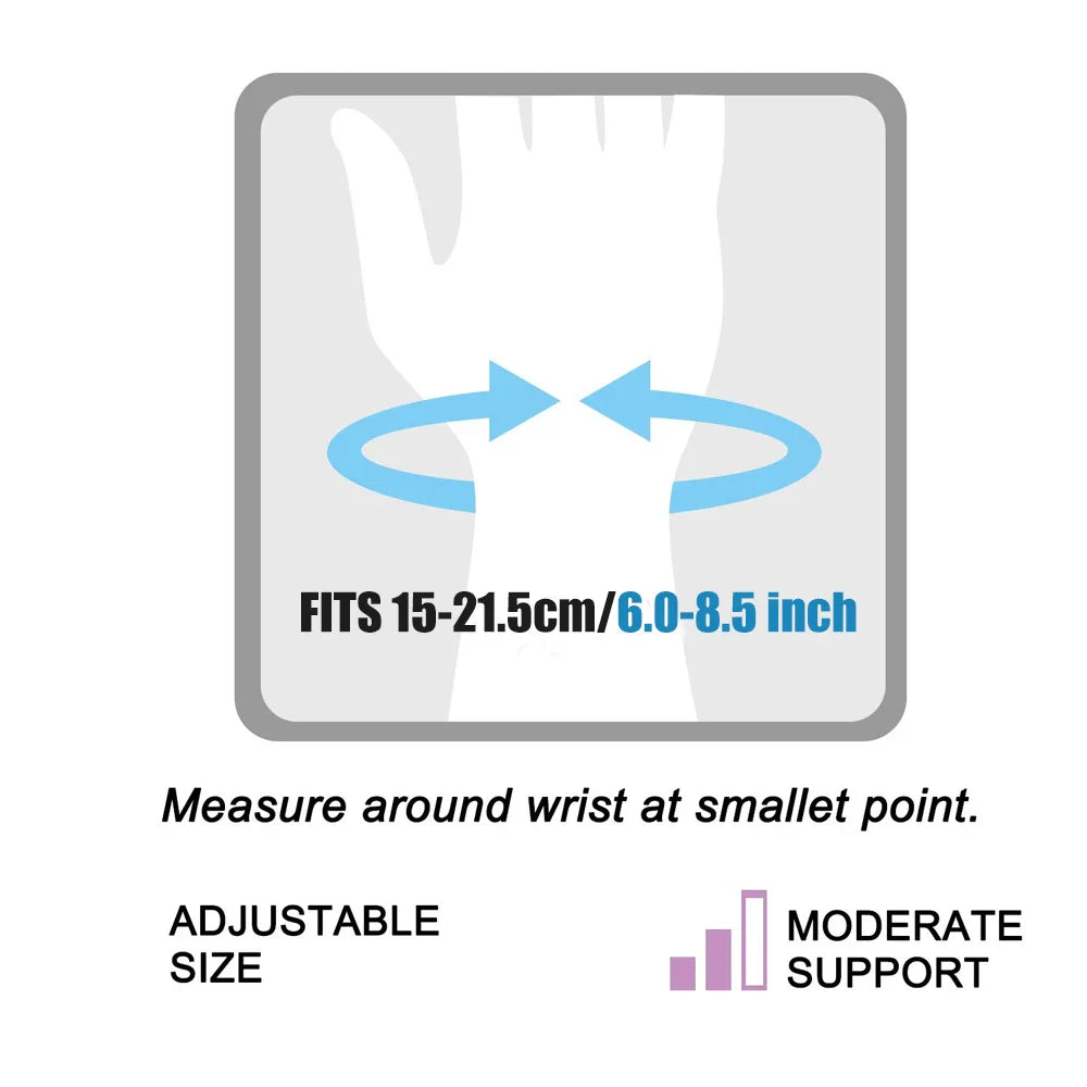 Adjustable Wrist Brace for Carpal Tunnel Relief — Night Support with Splints for Injury, Pain, Sprain, and Tendonitis