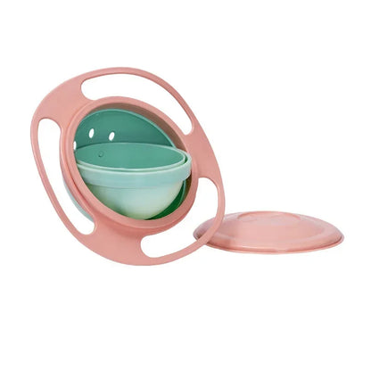 Universal Gyro Bowl – 360° Rotary Spill-Proof Feeding Dish & Balance Training Toy for Children
