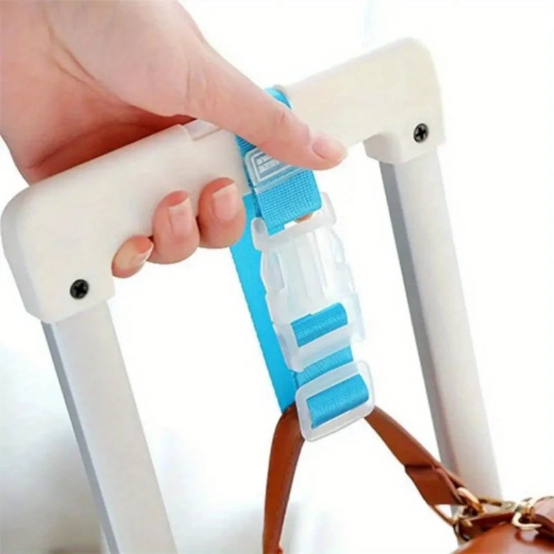 Adjustable Luggage Straps – 1/2/3/5/7PCS Portable Nylon Suitcase Belts with Hanging Buckle & Lock Hooks