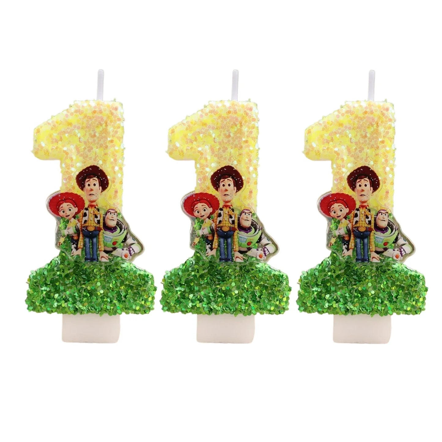Toy Story Cartoon Number Candles 0-9 - Cute Kids Birthday Cake & Party Decoration Supplies