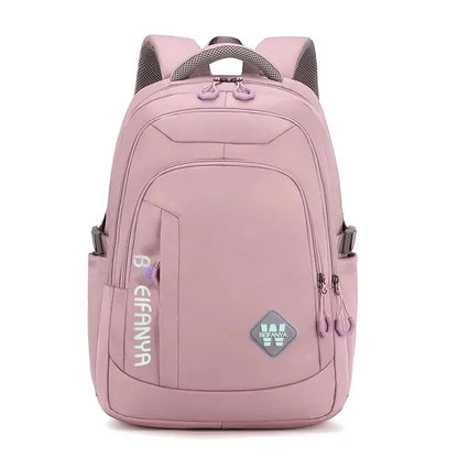 Water-Resistant Nylon Backpack for Women - Large Capacity and Durable Shoulder Bag
