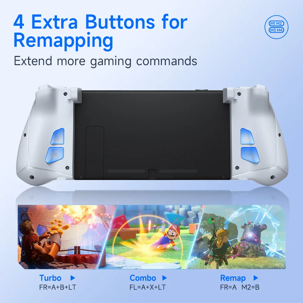 EasySMX S15 Wireless RGB Joypad Controller for Nintendo Switch/OLED – L/R, 6-Axis Gyroscope, Mechanical Hall Effect