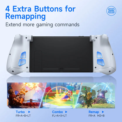 EasySMX S15 Wireless RGB Joypad Controller for Nintendo Switch/OLED – L/R, 6-Axis Gyroscope, Mechanical Hall Effect