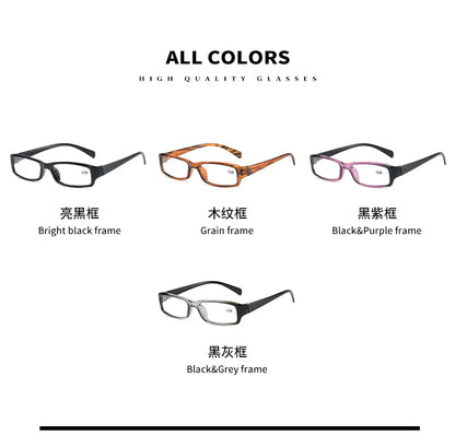 New Resin Wood Grain Reading Glasses – Presbyopic Eyewear for Men & Women, Stylish Gafas De Lectura Mujer