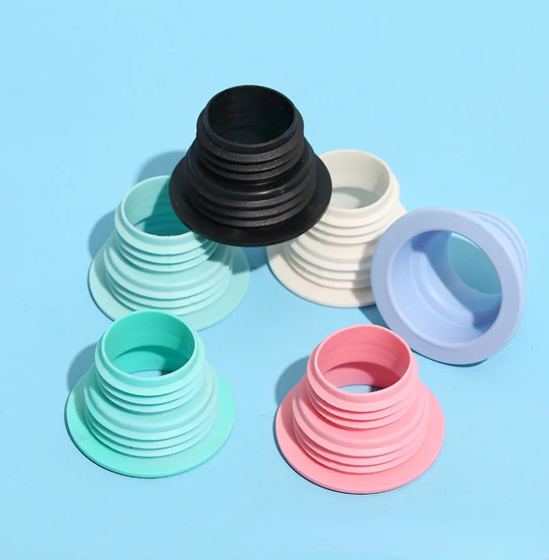 2PCS Bathroom & Kitchen Floor Drain Seal – Anti-Odor Pipe Washer & Sealing Plug