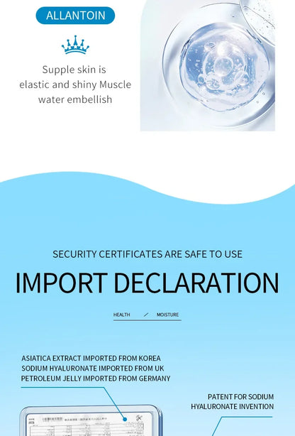10pcs SADOER Hyaluronic Acid Neck Masks – Collagen Firming & Moisturizing Skincare for Neck