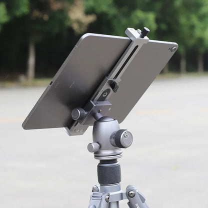 Universal Aluminum Alloy Tablet & Phone Stand – Adjustable Tripod Holder Clip for Mobile Devices