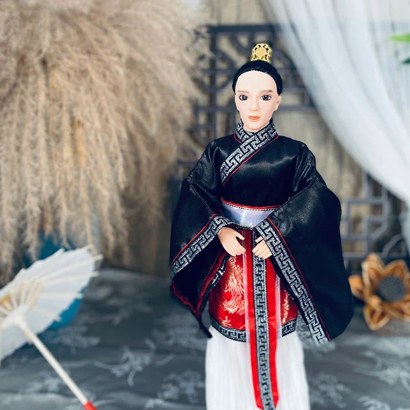 30cm 1/6 Prince Hero Man Doll – Chinese Ancient Costume Martial Arts Figure Desktop Decor Gift