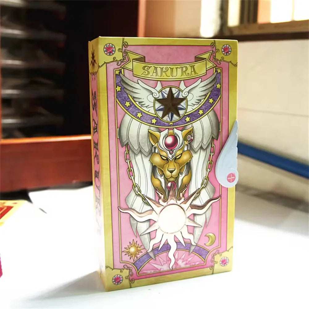 Card Captor Sakura Clow Cards – 60PCS Set with Box, Kinomoto Tarot Magic Book Cosplay Prop Toy