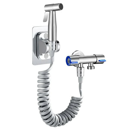 304 Stainless Steel Handheld Bidet Sprayer Set - Self-Cleaning Shower Nozzle for Toilet Bidet Faucet - Hygienic Spray Gun