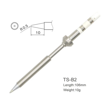 TS100/TS101 Soldering Iron Tips - Pine64 Pinecil Replacement Tips TS Series BC2 C4 Compatible Models