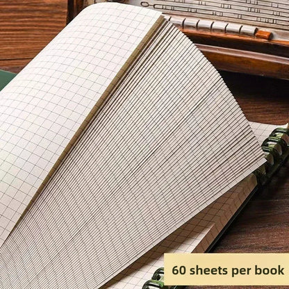 B5 Flip Notepad Grid Notebook – Sketchbook, Diary, Journal Writing Pads for Office & School Supplies