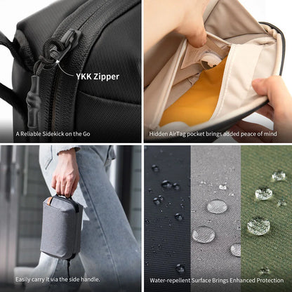 PGYTECH Waterproof Tech Organizer Pouch – Small Electronics Bag for Cables, Phones & Batteries