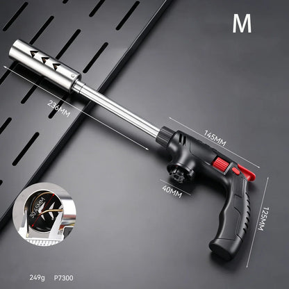 Long-Tube Butane Torch - Extended Gas Blow Torch for Camping, BBQ and Soldering