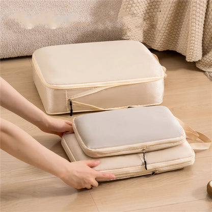 3pcs Travel Packing Bag Set | Compressible Waterproof Nylon Organizer for Suitcase, Luggage, Portable