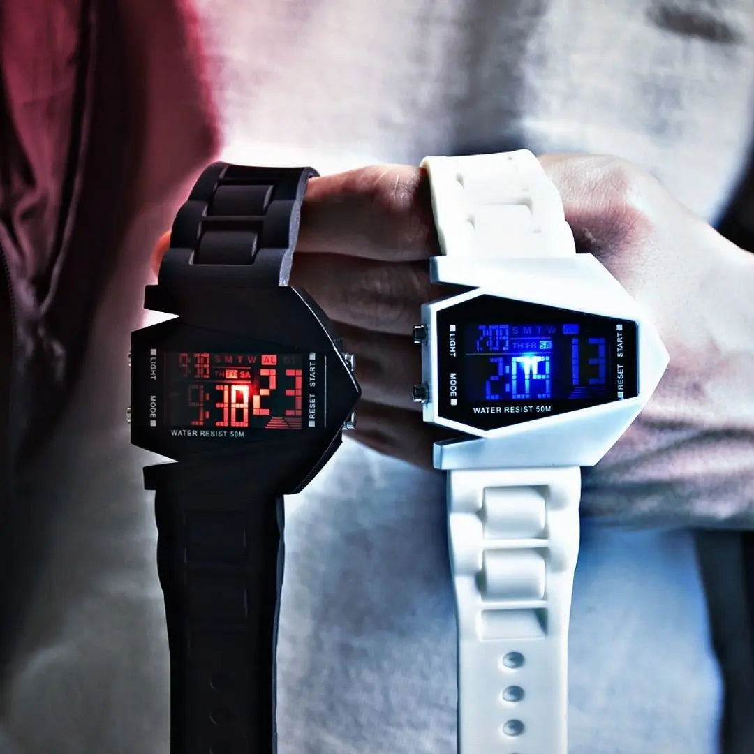 Multi-Function Aircraft Sports Watch for Junior High School Boys & Girls – Kids Digital Electronic Watch