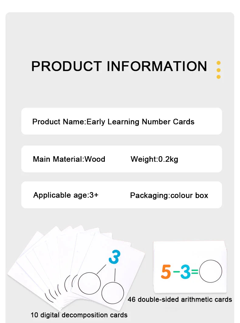 Children's Math Early Education Toy – Number Cognition & Mathematical Operations Learning Aids