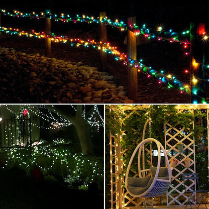 100M Solar LED Fairy String Lights – Waterproof Outdoor Christmas Garland Lights for Garden & Patio Decor