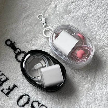 Transparent Jewelry Organizer Storage Box - Pouch, Keychain Bag, Thicken Wallet, Cute Doll Bag for Organized Storage