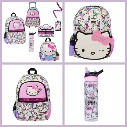 Sanrio Hello Kitty Cartoon School Bag — Cute Anime Backpack for Kids, Student Gift & Halloween Anime Merchandise
