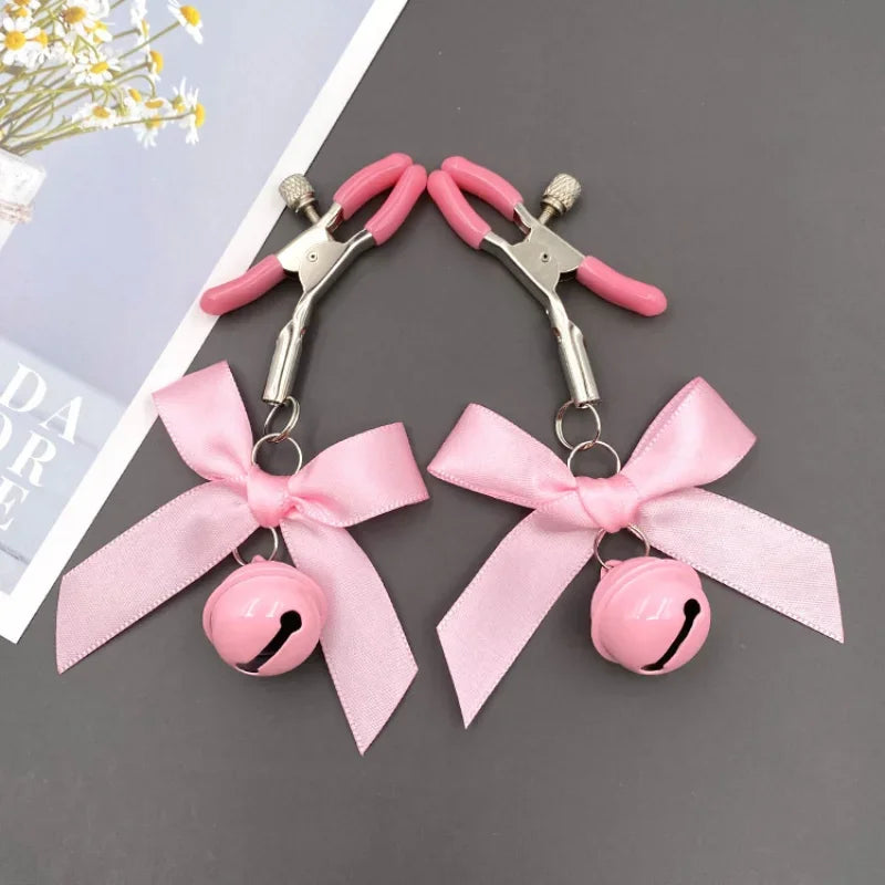 Stainless Steel Nipple Clip Accessories – Butterfly Style Metal Body Jewelry for Couples