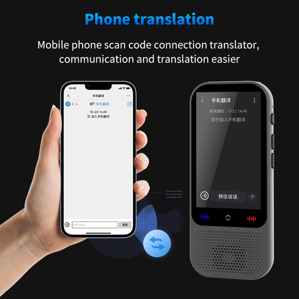 S80 Pro Portable Language Translator Device - 138 Languages, Voice & Offline Translation, ChatGPT Function