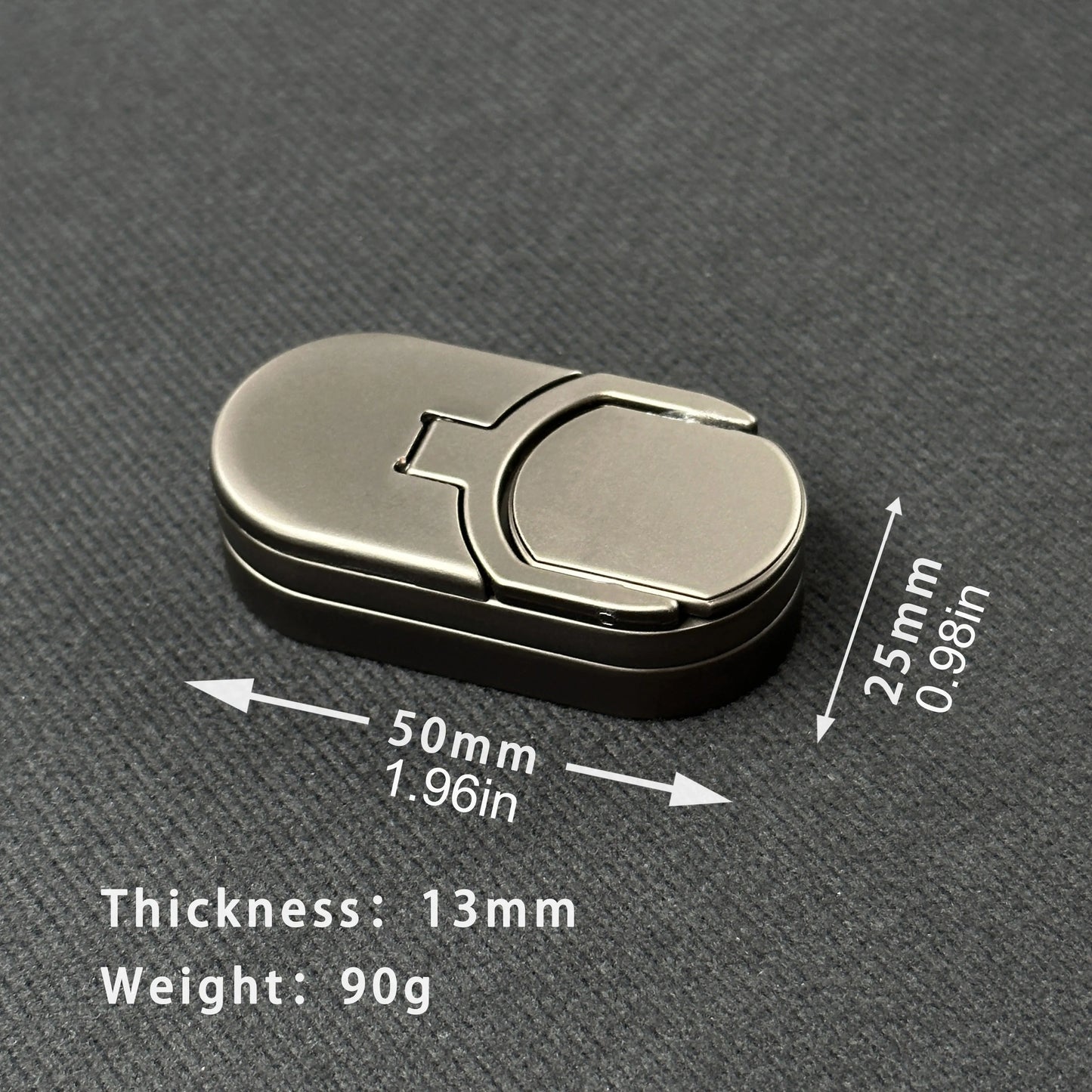 Target Push Fidget Slider Toy – Metal Finger Spin Coin EDC Haptic Decompression Toy for Adults & Stress Relief Gift