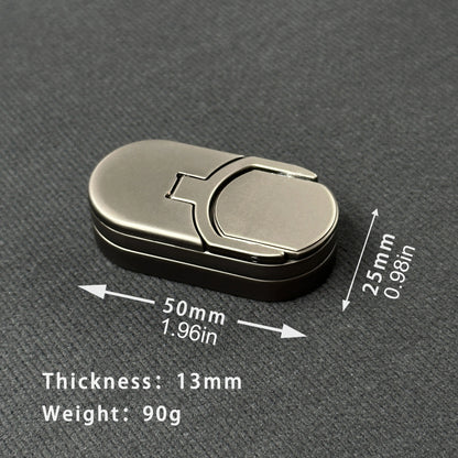 Target Push Fidget Slider Toy – Metal Finger Spin Coin EDC Haptic Decompression Toy for Adults & Stress Relief Gift