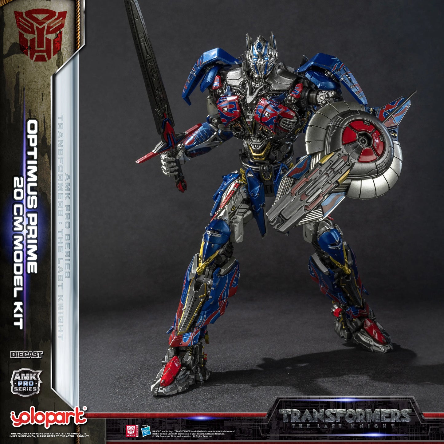 YOLOPARK Transformers Model – The Last Knight AMK PRO 20cm Optimus Prime Action Figure Toy for Boys & Men