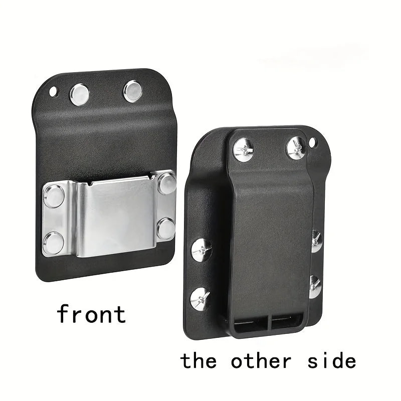 Clip-On Tool Belt with Drill Holder – Portable Hook Holster for Cordless Drill, Nailer, Tape Measure & Hand Tools