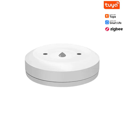 ZigBee Water Sensor - Tuya Leak & Flood Detector for Kitchen/Bathroom, App Remote Monitoring & Home Assistant Support