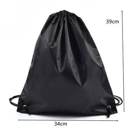 Large Heavy-Duty Polyester Laundry Bag — Drawstring Backpack for School & Camping