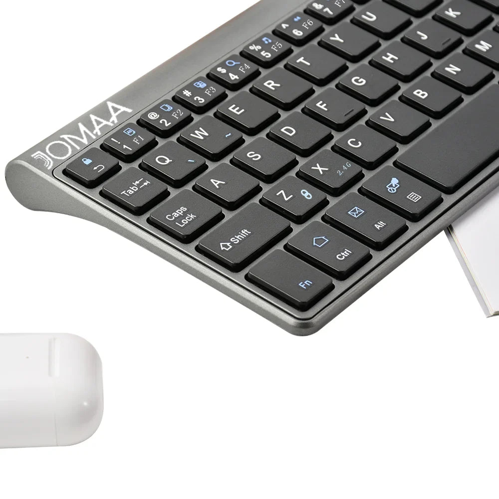 Slim 2.4G Wireless Keyboard with Touchpad — USB Numeric Keypad for Android, Windows, Desktop, Laptop & TV Box