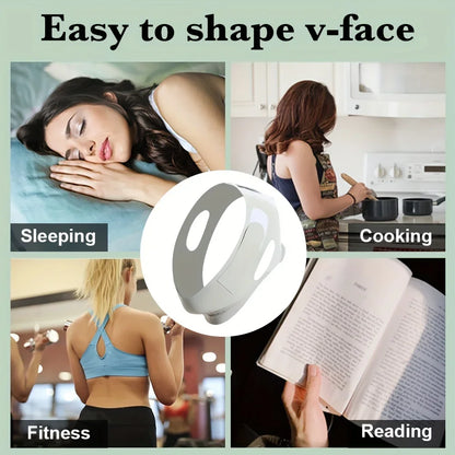 Reusable V-Line Face Slimming Band — Chin & Cheek Lift Facial Massage Strap for Women, Skin Care & Beauty Tool