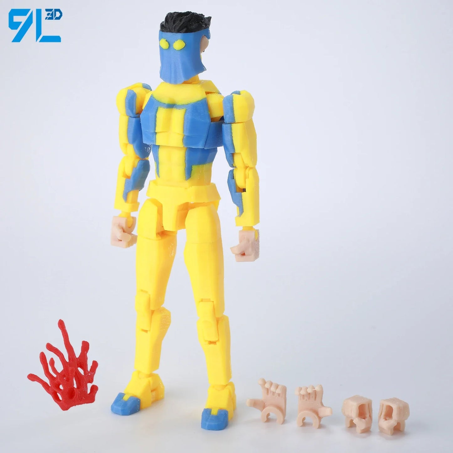 9L3D Superman & Batman Action Figures – Multi-Jointed Poseable LUCKY13 Titan13 Collectible Hero Toys