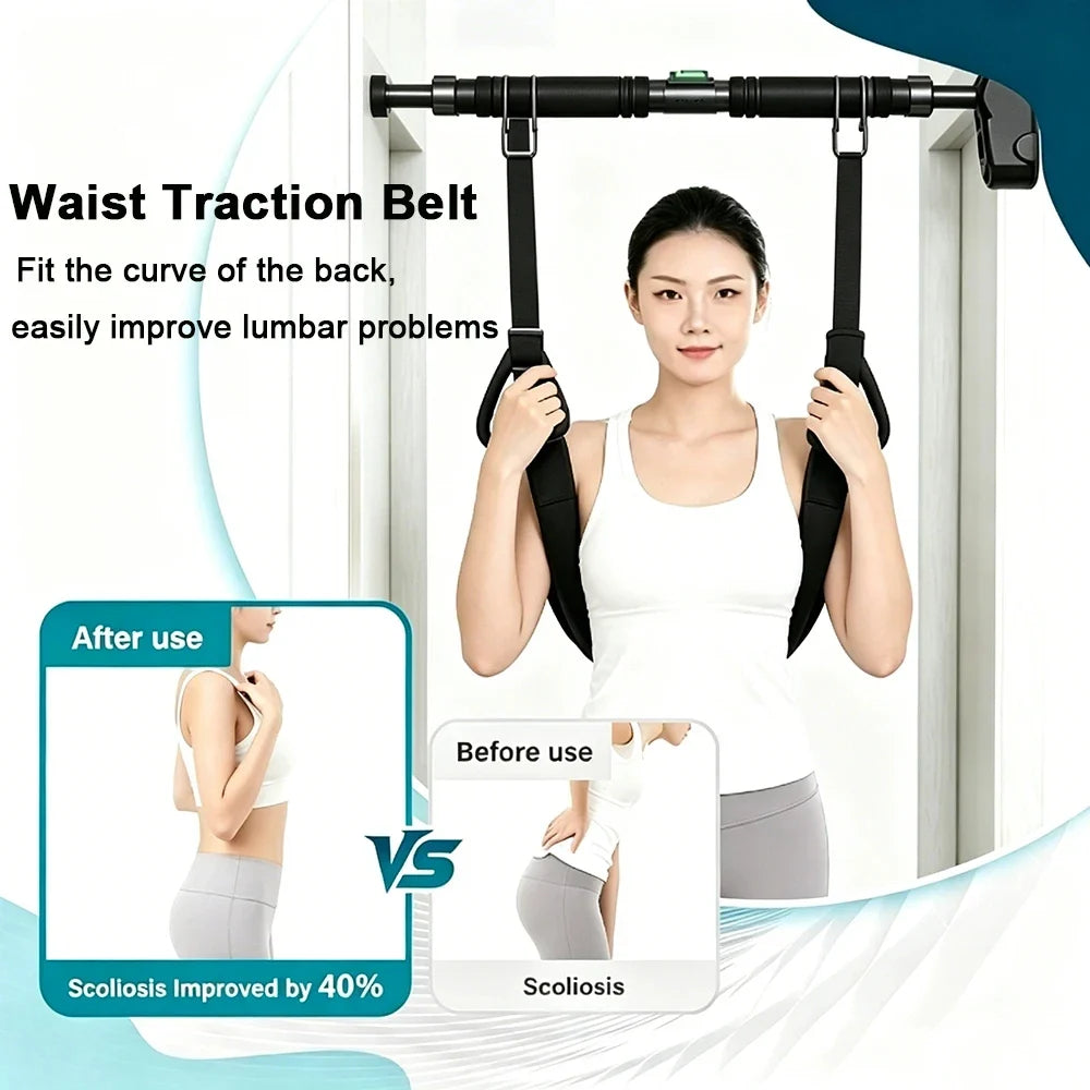 Spinal Stretch Suspension Belt - Lumbar Traction Waist Support for Horizontal Bar Use