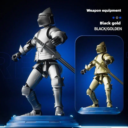 Knight Paladin Action Figure – 13-Joint Movable 3D Printed Shapeshift Robot Toy for Kids & Gifts