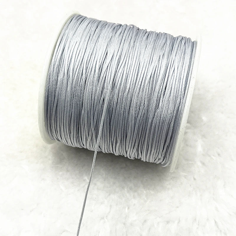 Nylon Macrame Cord Thread (0.4–1.5mm) – Braided DIY Bracelet, Beading & Tassel String