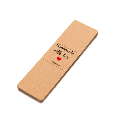 10/30/50 PCS Resin Bookmark Holder Kraft Sleeves — DIY Bookmark Display Cards & Small Business Packaging Supplies