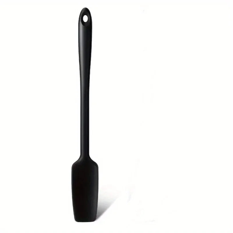Long Handle Silicone Spatula Jar Scraper – Non-Stick Rubber Kitchen Tool for Blenders, Smoothies, Cooking & Baking