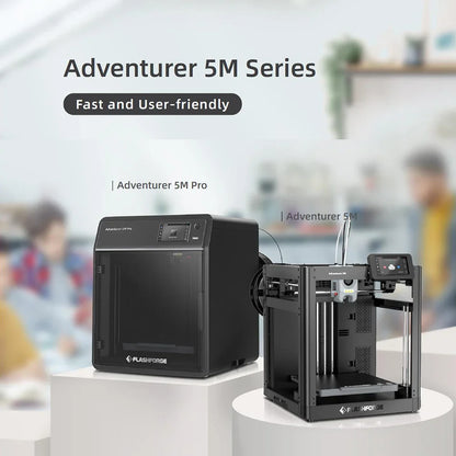 Flashforge Adventurer 5M 3D Printer – High-Speed, Full-Auto Leveling, Direct Extruder, Power Loss Recovery & Flexible PEI Plate