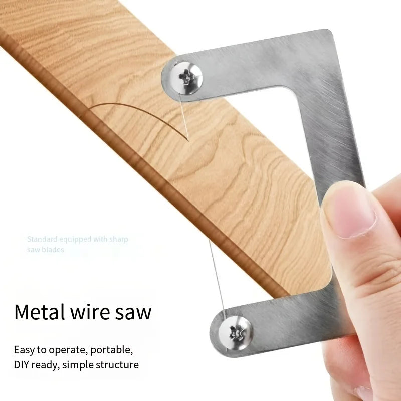 DIY Mini Wire Saw - Multi-Functional Handheld Cutter for Woodworking, Plastic & Precision Model Crafting